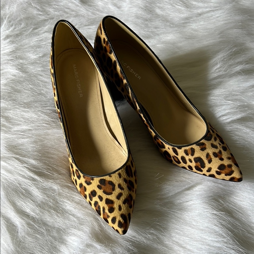 Marc Fisher Brown and Black Heels
